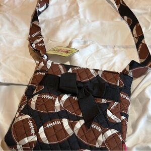 Brown and Black Quilted Women's Bag